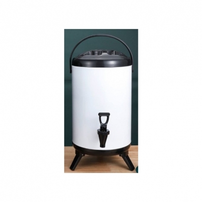 12L磨砂白色圓形商用茶桶.jpg